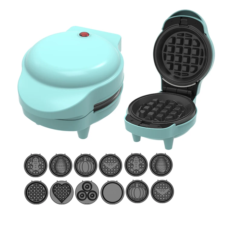 227605 2 IN 1 Detachable snack machine waffle pancake maker with matt painting surface
