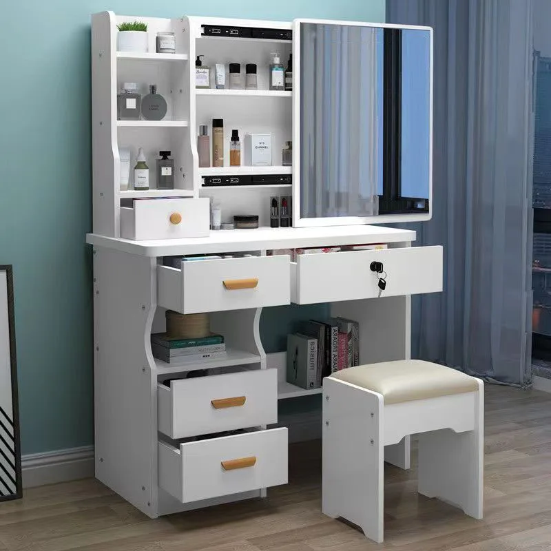 Wholesale Luxury Hotel Wood Dressing Table Drawer Integrated Bedroom