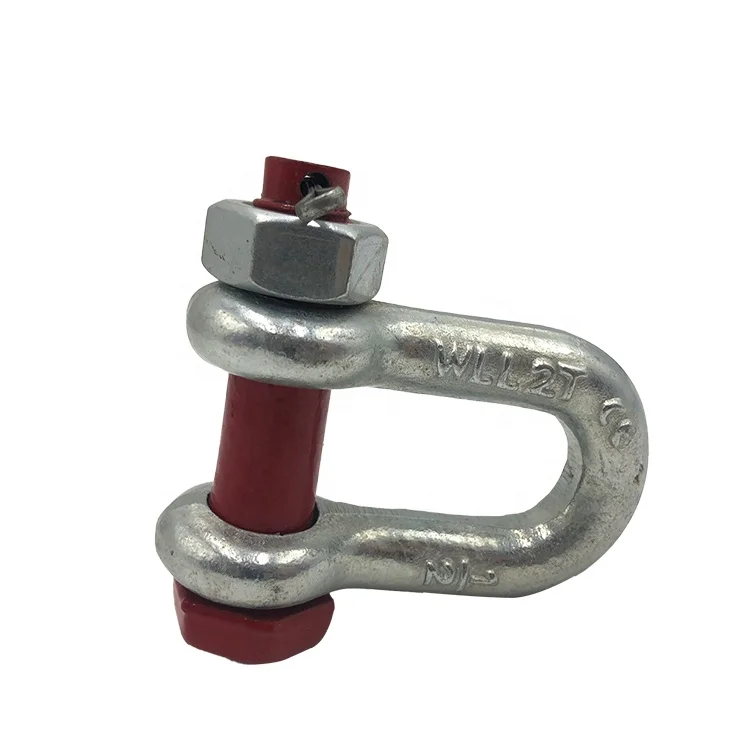 High Tensile G210 Stainless Steel Anchor D Shackle With Screw Pin