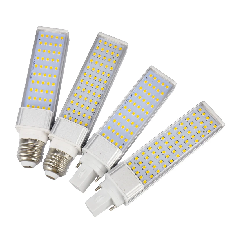 13W 4 Pin Rotatable G24 Led PLC Lamp Replace CFL 2U 26W Horizontal Recessed Led Down Light Bulb 180 degree Beam Led Plug in Bulb