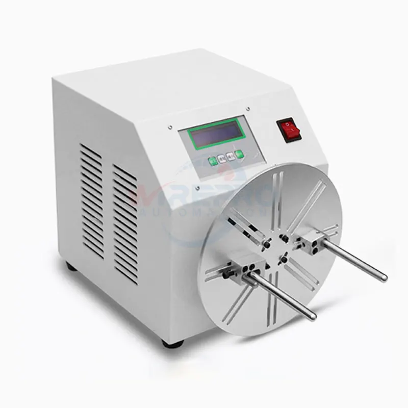 HB-W25 Cost-effective small power cord wire winding coiling machine can wind round shape & 8 shape
