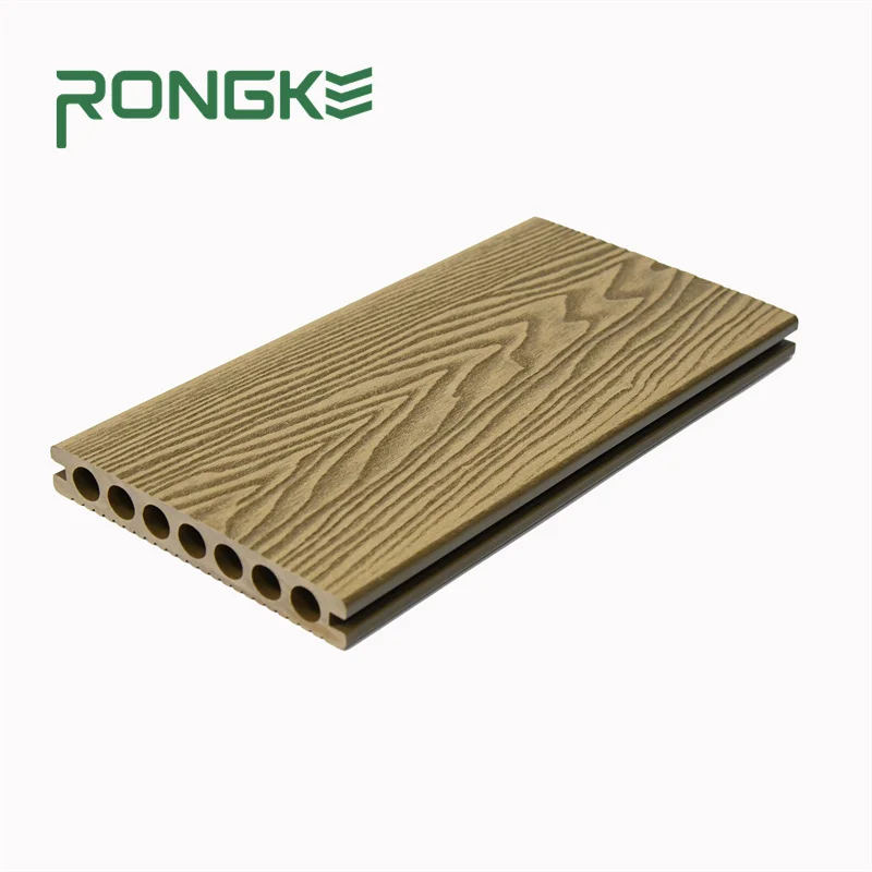 Rongke Easy To Assemble Wood Texture Waterproof WPC wood plastic composite terrace decking Outdoor  Boards