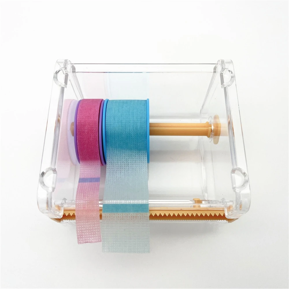 Adhesive Tape Plastic Holder For Eyelashes Extension Grafting Eyelash Tape Cutter Dispenser