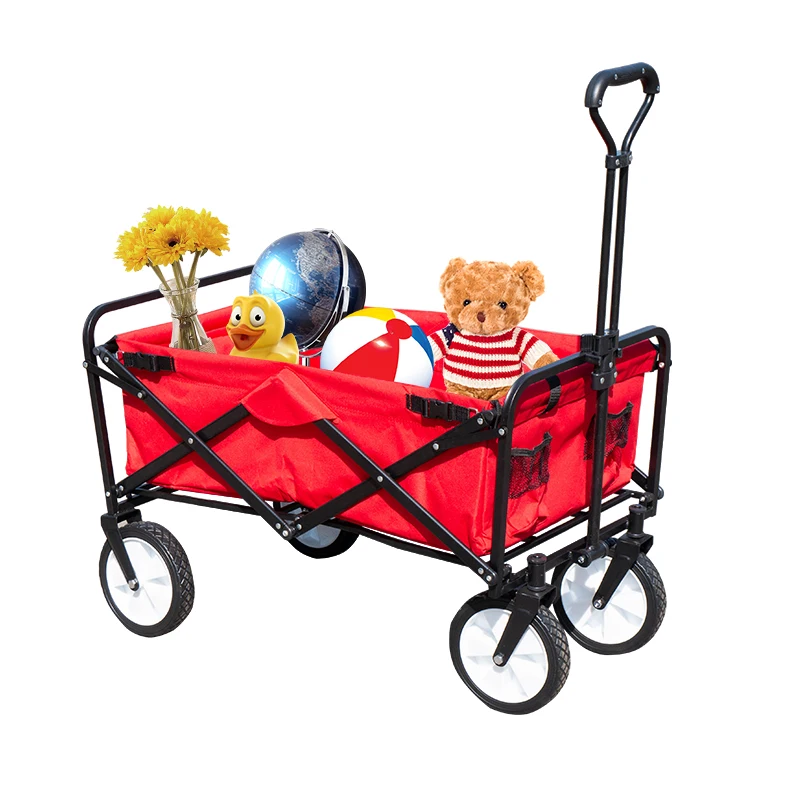 All Terrain Wagon Stroller Folding camping Wagon Foldable Roof Handcart Foldable Transport utility Wagon Folding For Beach