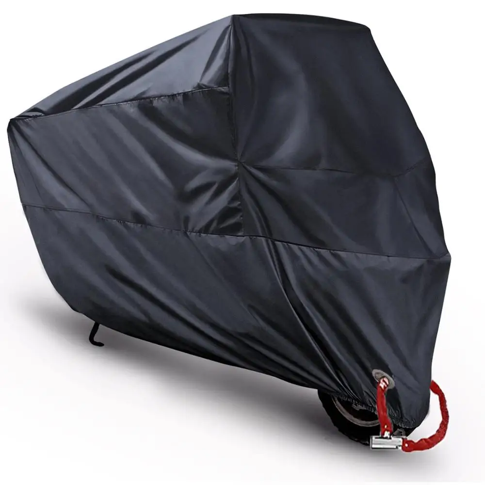 Motorcycle cover 210D waterproof uv proof black outdoor