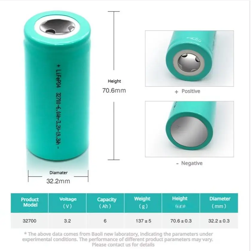 Blivex Competitive Price 32700 5800mah 3.2V Lifepo4 Long Cycle Life Lithium Battery Electronic Energy Storage Power Supply