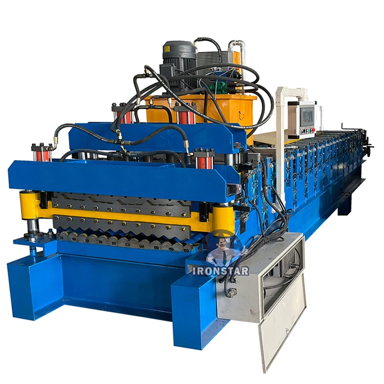 Latest Design Double House With Curving Roof Roll Forming Machine For Prefab Construction