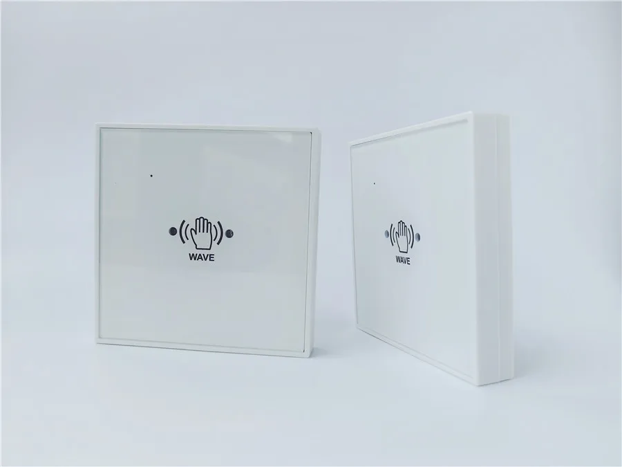 Factory Price Hand Wave Infrared Non Touch Switch EU UK US Toughened Glass Panel Open Door Switch