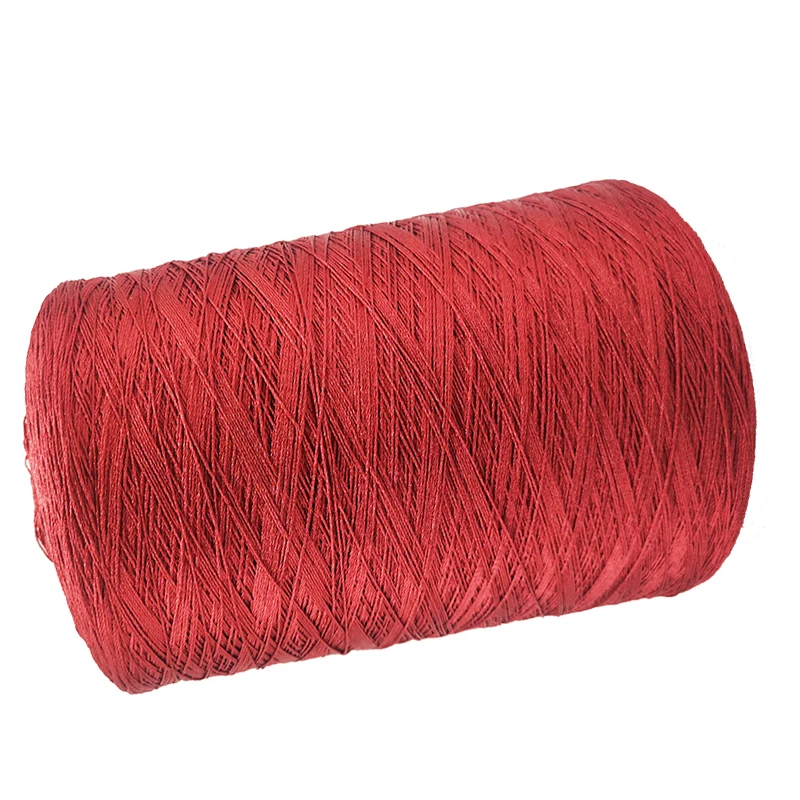 Viscose rayon polyester twisted thread filament yarn Bright 600D/3 floss string thread for carpet rugs