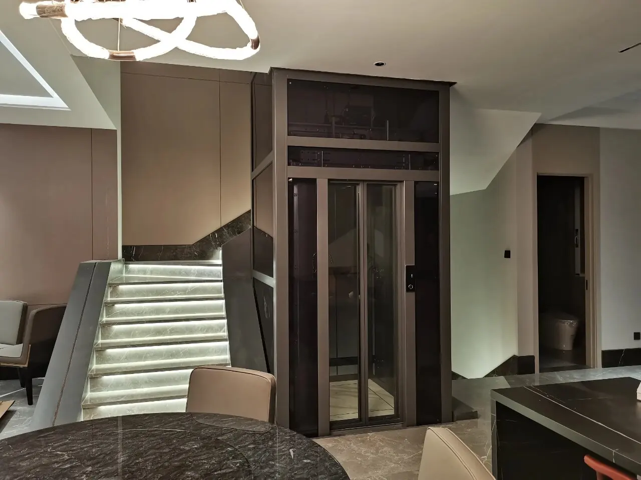 Hot sale  Automatichouse hold lifts wells elevator passenger lift price small elevators for homes