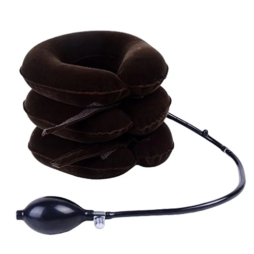 Пневматический шейный воротник хорошего качества, надувной пневматический фланелевый шейный Тяговый прибор для продажи, ортопедический шейный бандаж