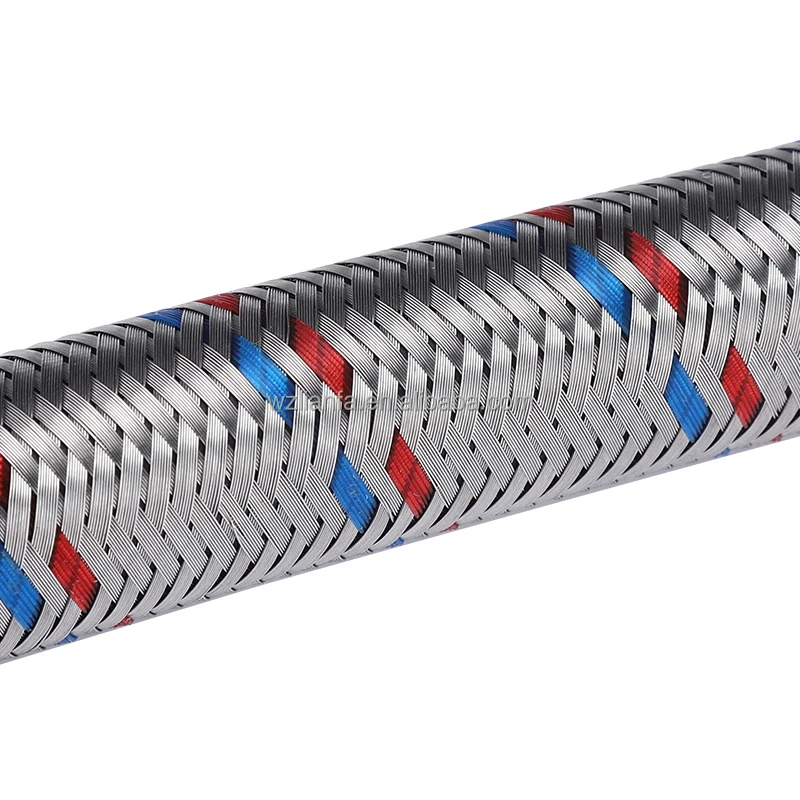 15 mm 12 mm stainless steel pipes Braided Water Inlet Hose Metal Flexible Tube/Hose With Plastic Nut