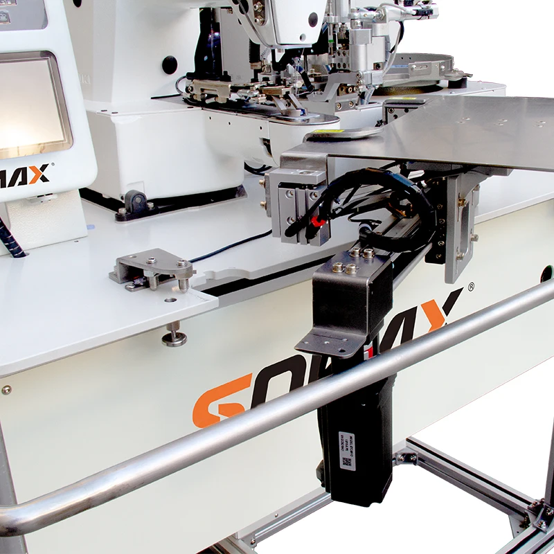 Full Automatic SOMAX SM-05BA button feeding and attaching machine for Polo shirts sewing  J U K I head sewing machine