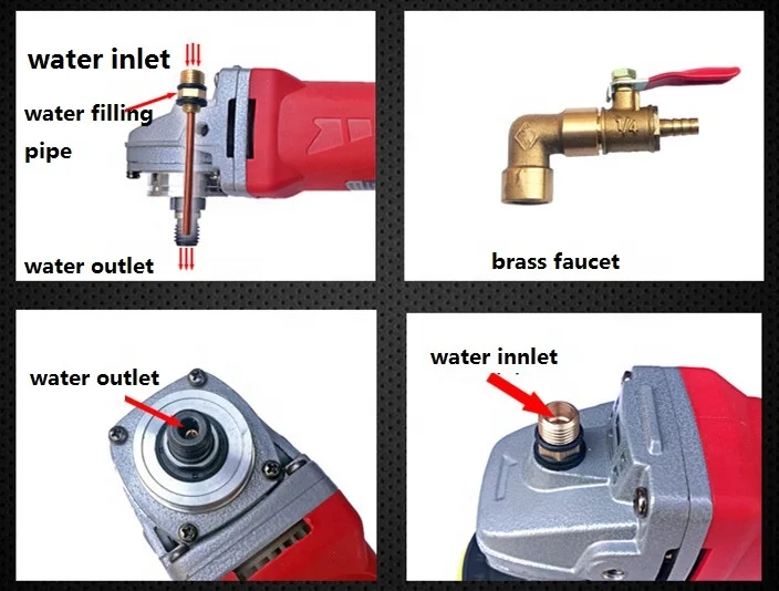 Polishing cutting quartz slab stone Grinding electric air tool  speed adjust variable angle grinder