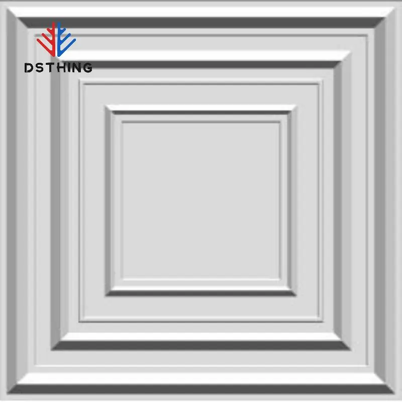 DSTHING D056 Extremely Outstanding Quality Green Material Decorative 3d Pvc Wall Panel For Household
