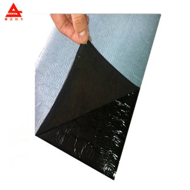 wet-laid self-adhesive high polymer SBS modified bituminous waterproof membrane none reinforced 1.5mm