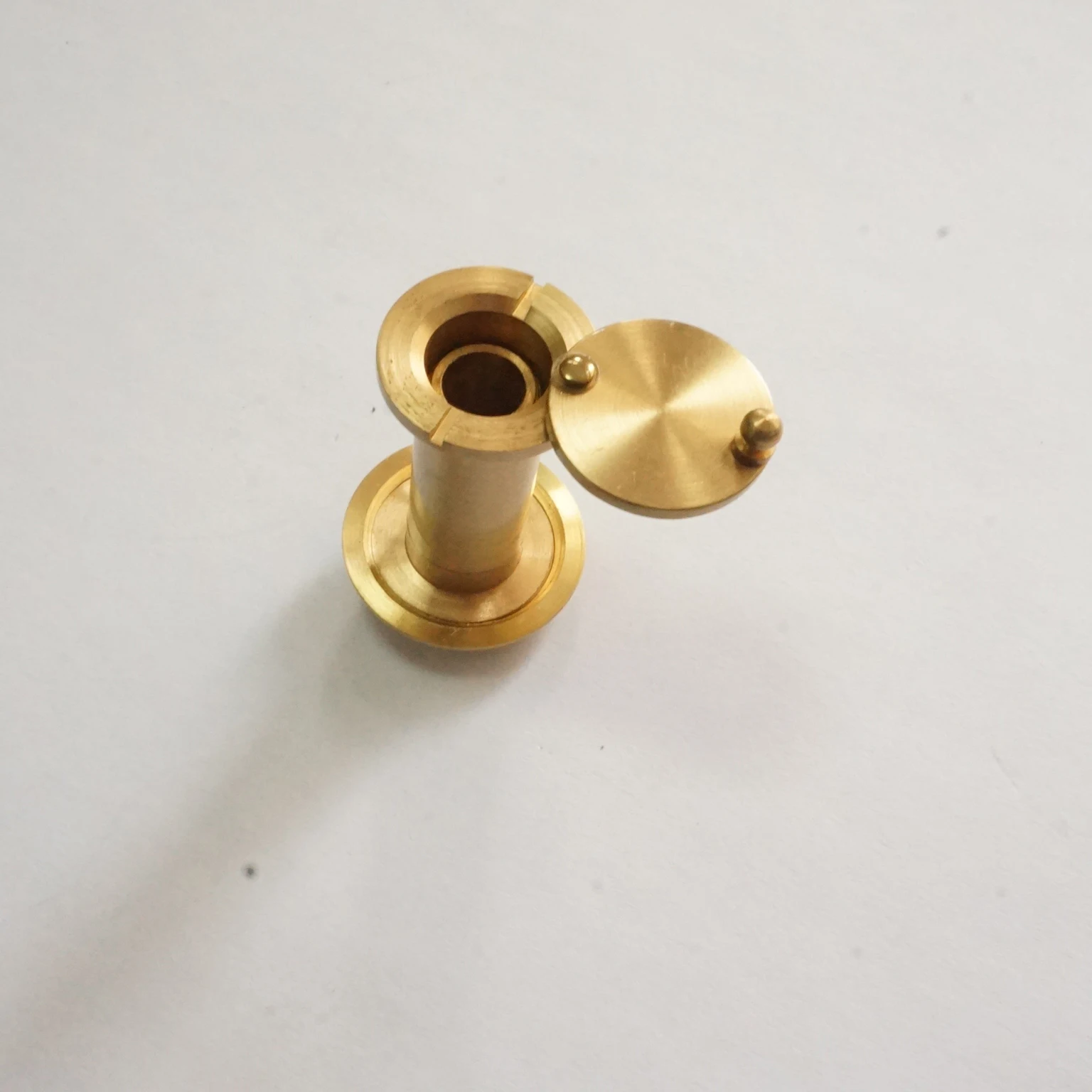 180 degree door viewer brass peep hole with glass lens