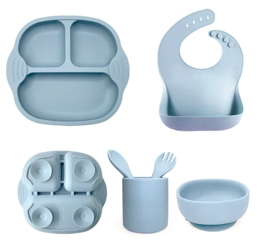 Most Trendy Baby Feeding Set Silicone Baby Feeding Set Baby Silicone Tableware