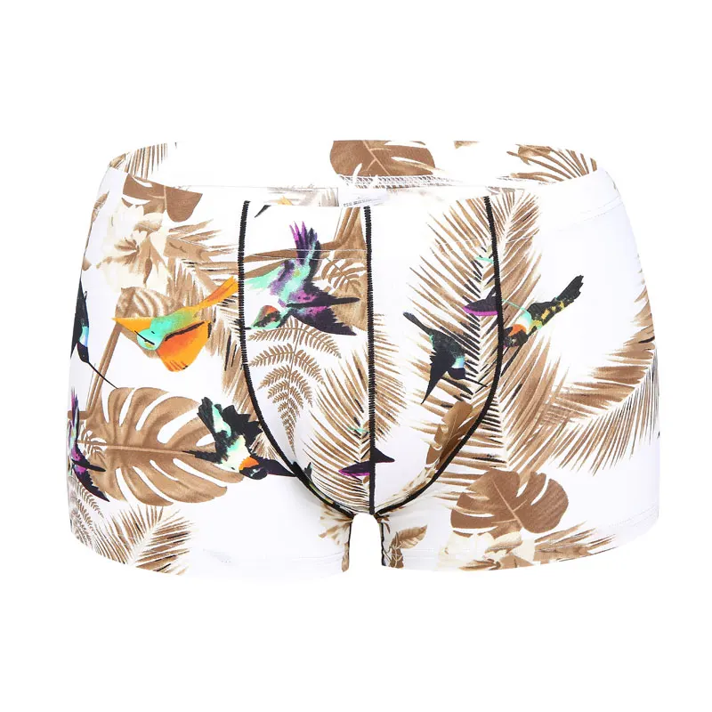 OEM ice silk fabric  man underwear sexy pants digital print