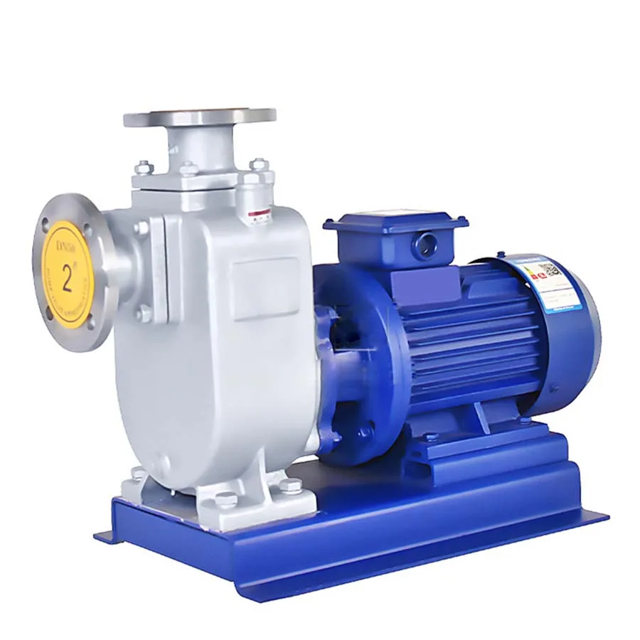 Horizontal stainless steel direct-connected self-priming centrifugal pumps Rustproof industrial suction pumps