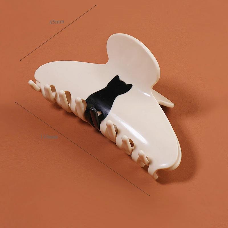 Midairy factory direct sale french style women accessories cute cat hair clips for ladies girls CSFZ0537