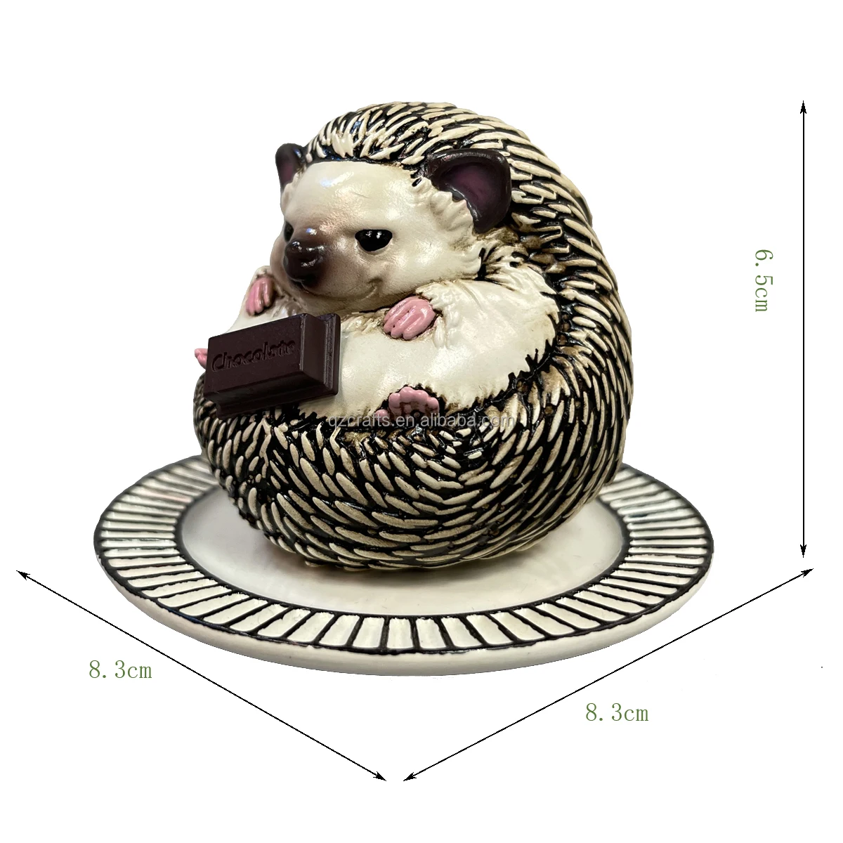 Small Resin Hedgehog Figurine For Collection
