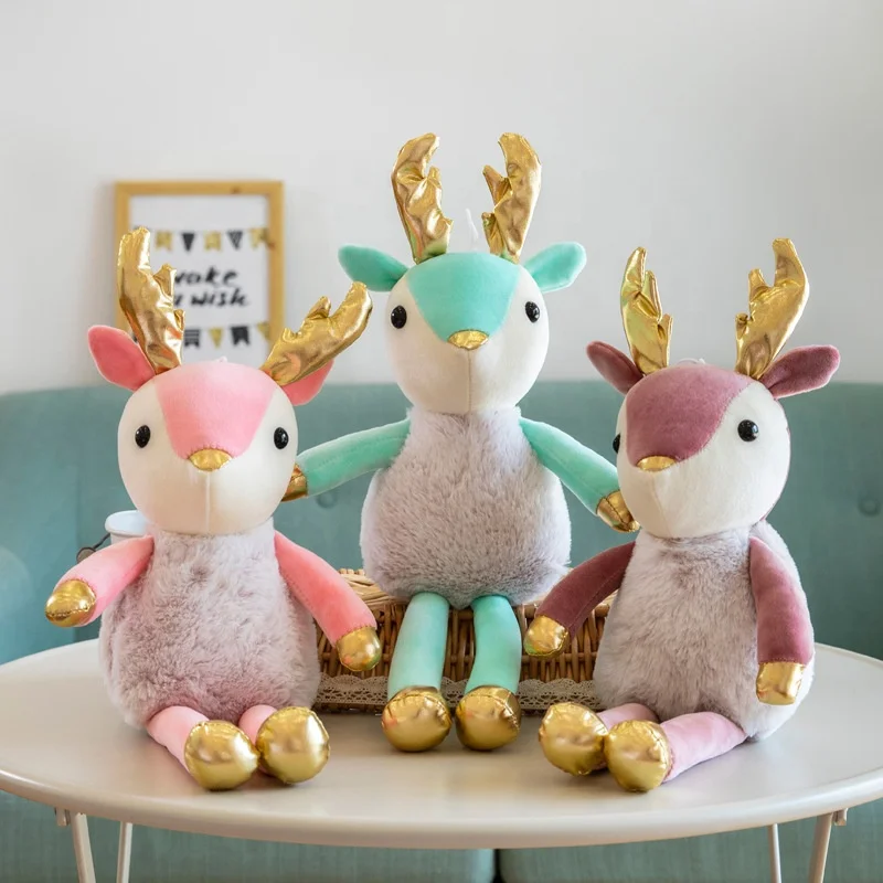 Cartoon Soft Stuffed Plush Animal Toys 25cm For Claw Machine, Cute Plush Dog Toys