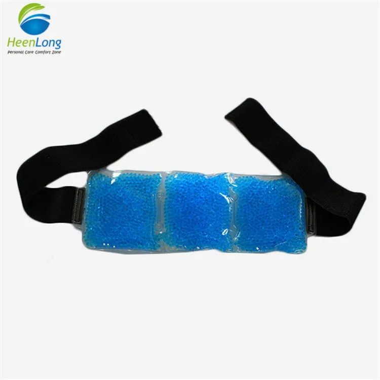 Medical care pain relief ice pack with wrap for hot cold gel therapy and reusable hot magic bag