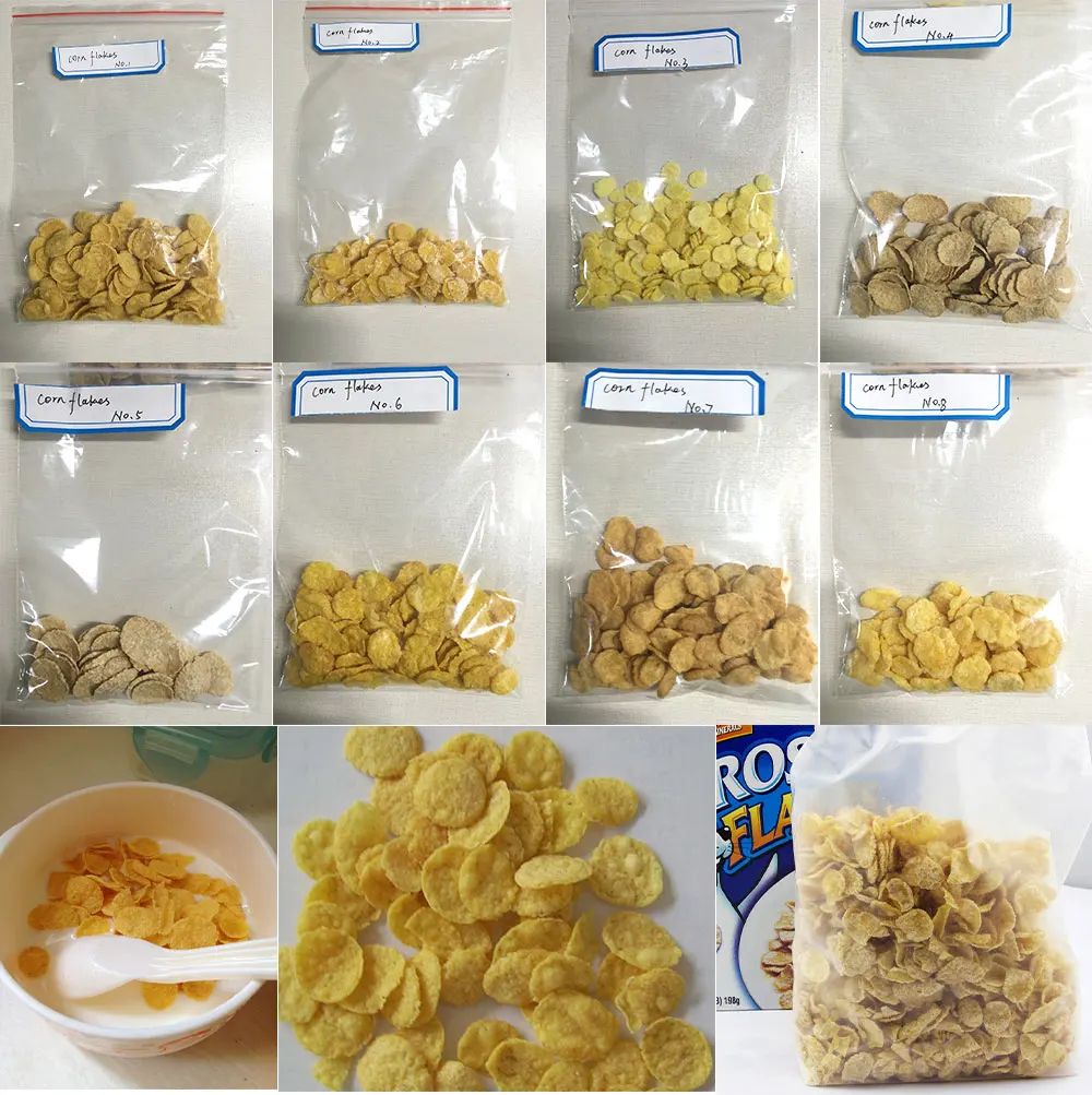 Factory Sale Baked Corn Flakes Cereals Extruder Processing Machine Line Chocos Breakfast Cereal And Corn Flake Line