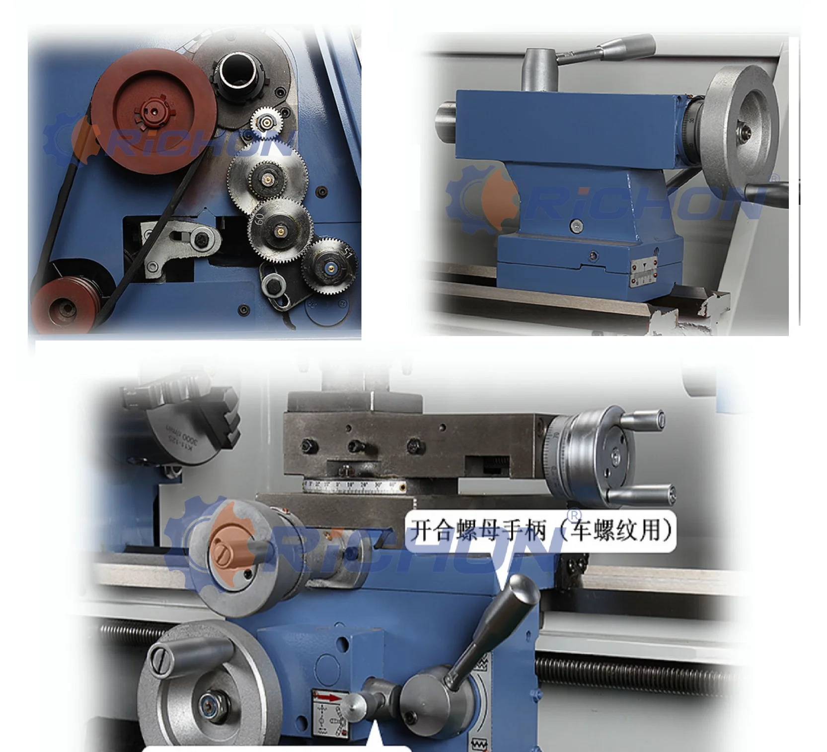 BV25l Gear Head Engine Lathe Manual High Precision Auto feeding Metal Turning Lathe