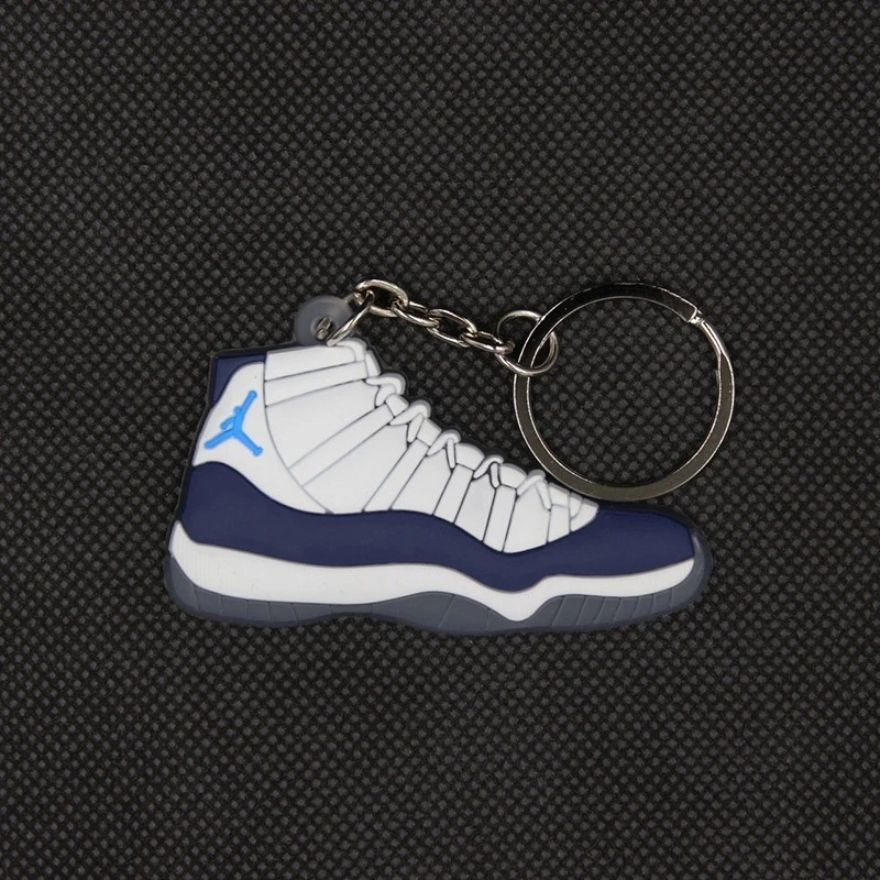 Wholesale Promotional Rubber 2d pvc Mini Air Max Jordan Basketball Shoes sneaker keychain