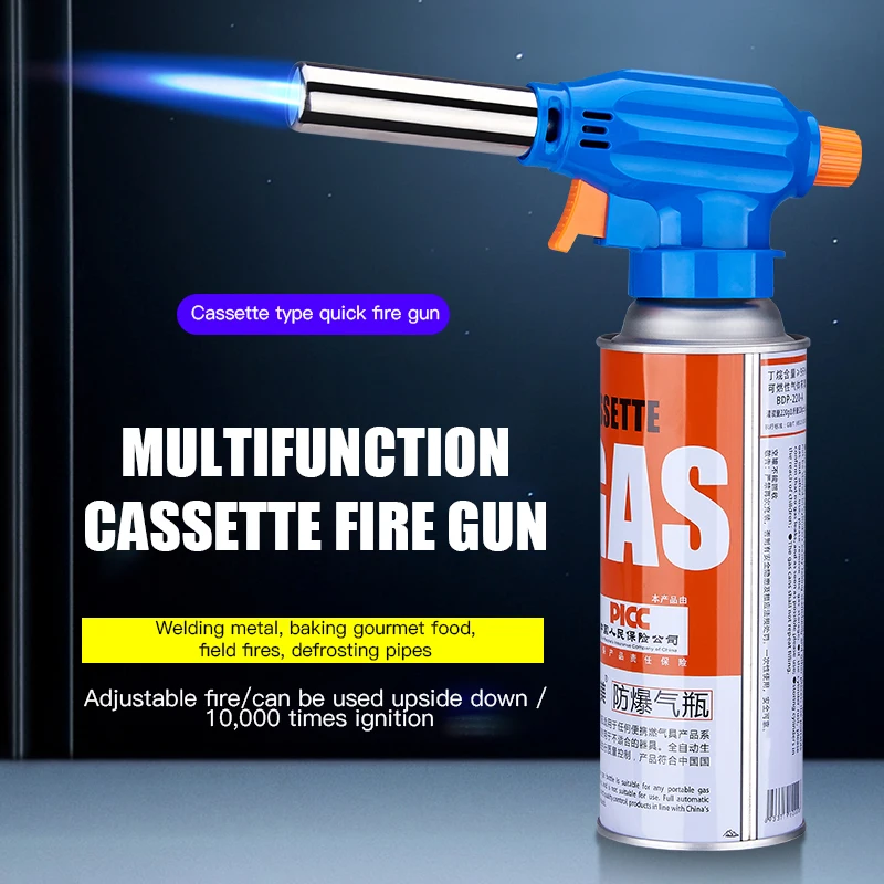 Wholesale Adjustable Flame Butane Refillable Gas Cooking Torch Burner Gas Cutting Torch Lighters Welding Kitchen Bbq Gas Torch