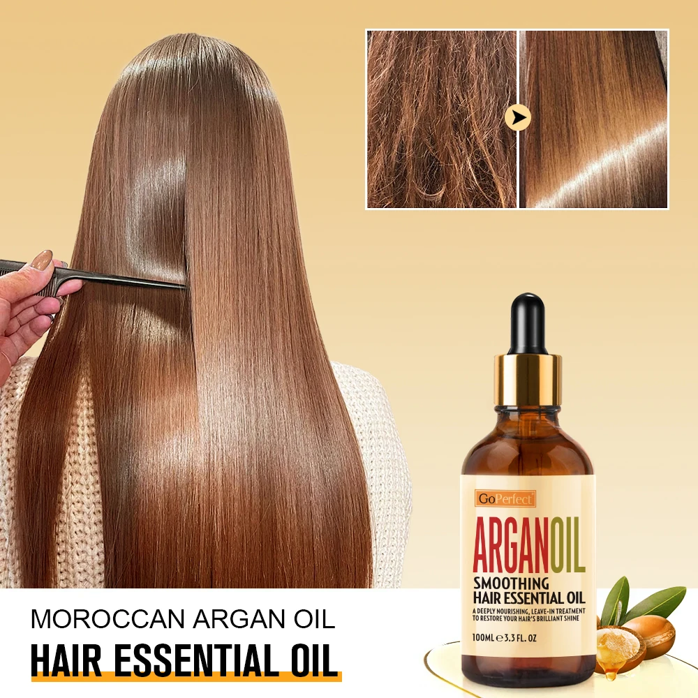 Private Label Argan Oil Hair Care Essential Oil Wholesale Damaged Hair Repairing and Smoothing Hair Care Products