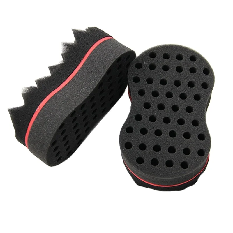 Barber shop tools Hair Twist Sponge  8 shape With Holes Hair Sponge