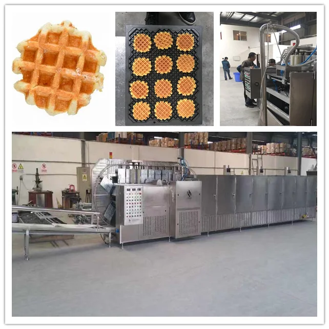 Europe standard automatic soft waffle production line