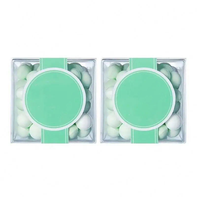 Wholesale Clear Plastic Mini Sweets Boxes Container For Food Cup Acrylic Candy Gifts Snack Cake acrylic Cube box with lid