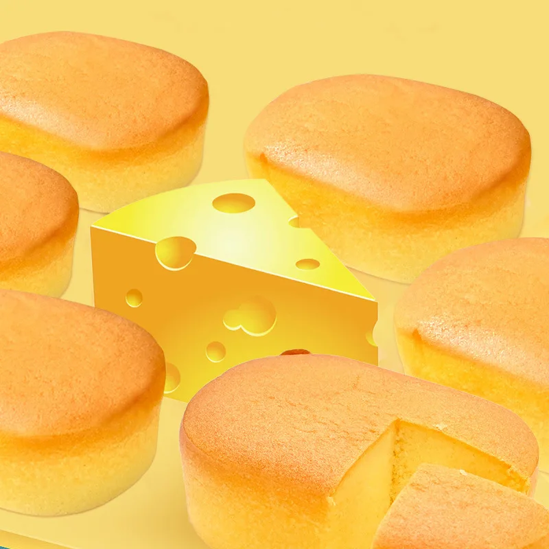 Cheesecake casual breakfast bread cake snack soft heart pastry dessert late night snack to satisfy hunger cream cake