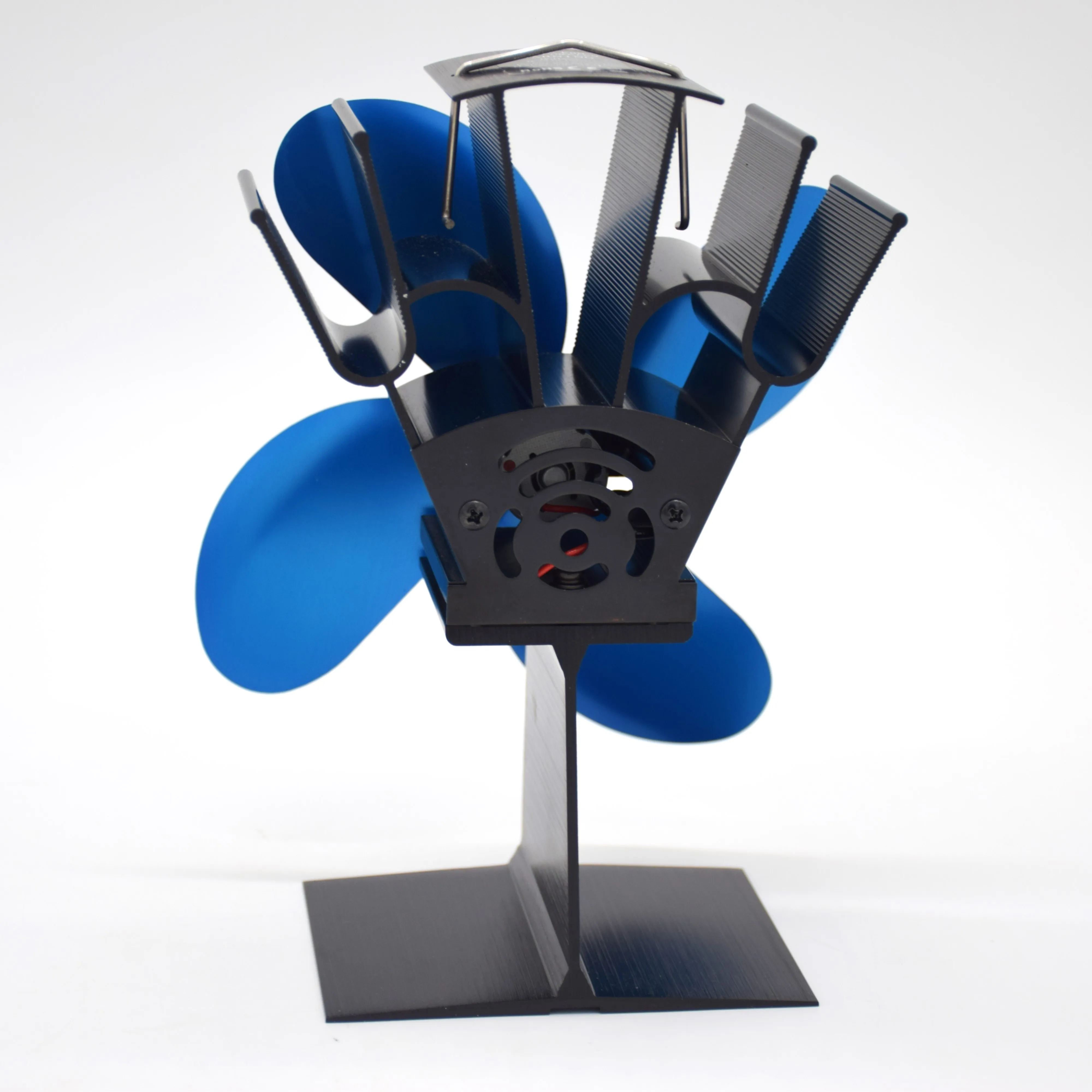 Factory Price  Indoor Fireplace Heat Circulation Fans Outdoor Camping Aluminium Alloy Silent Heat Powered  Fan