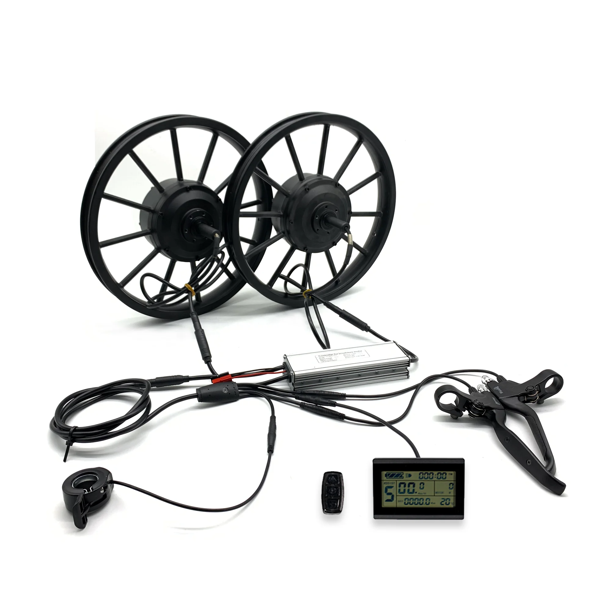 Greenpedel china 36v 250w 16inch casting wheel dual drive motor system ebike kit