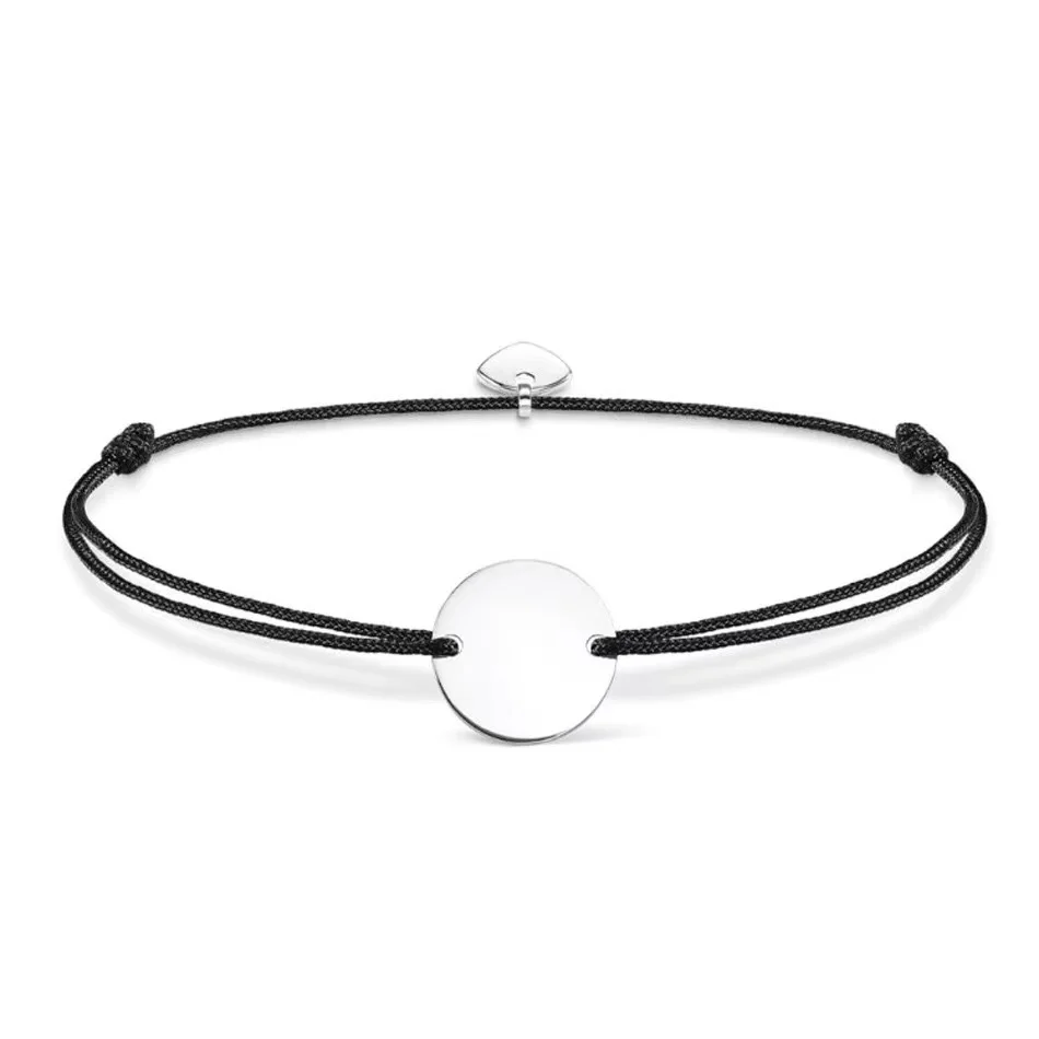 Custom Logo Stainless Steel Waxed Cord Bracelet Gold Plating Trendy Ball Pattern Featuring Diamonds Pearls Parties Gifts Unisex
