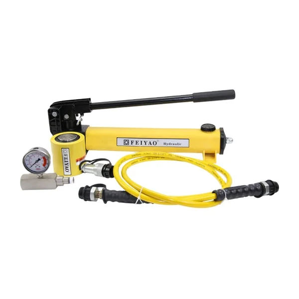 Hand pump hydraulic lifting cylinder single acting low height hydraulic cylinder