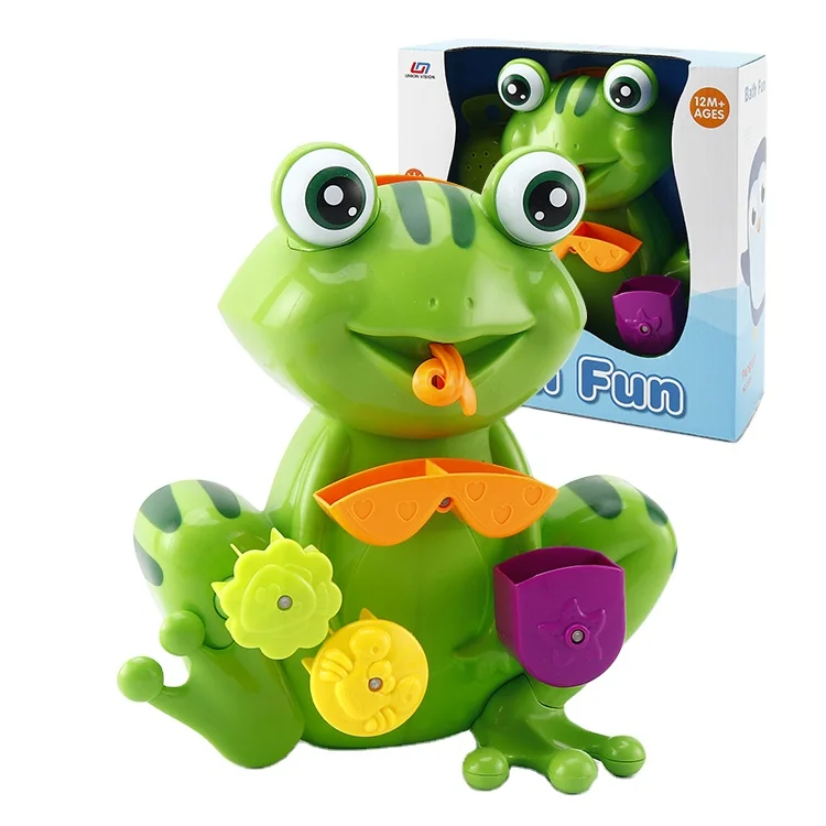 Wholesale Bathroom Plastic Kids Water shower Pp Baby Frog Bath Toys