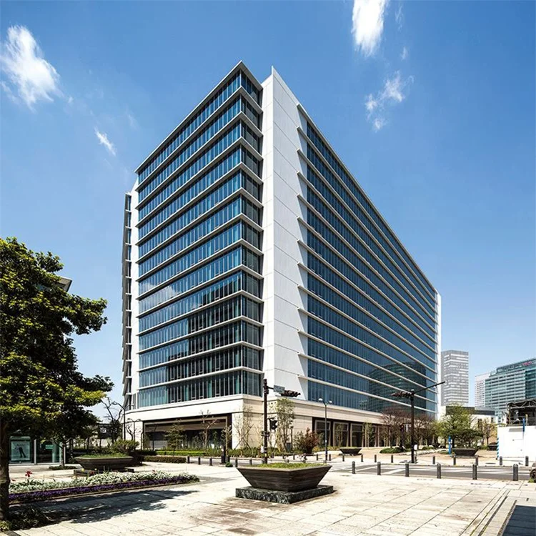 Florida architecture energy saving mirror glazing aluminum curtain wall facade cladding system