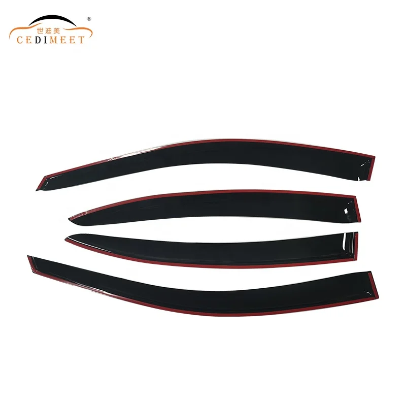 Car Exterior Accessories Window Deflector Acrylic Sun Visor Rain Guard Vent Wind Guard For Volkswagen Polo Sedan 2005-2010