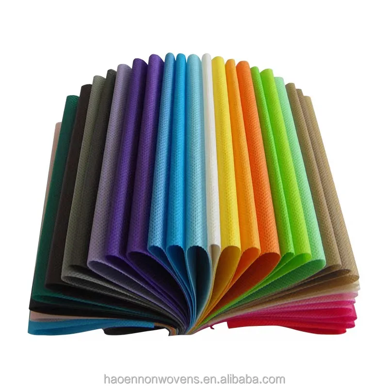 cheap price 10-260 GSM Colorful Spunbond PP Nonwoven Non woven Non-woven fabric rolls