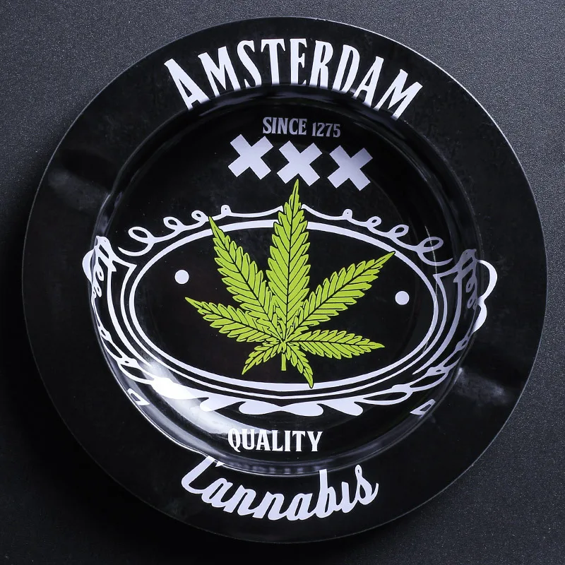 
Hot selling 138mm mini round tobacco ashtray weed herb rolling tray 