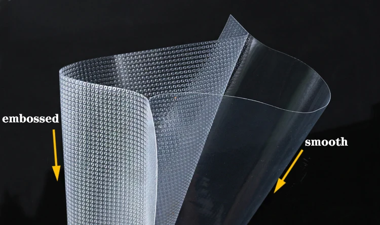 embossed plastic bag food vacuum sealer roll