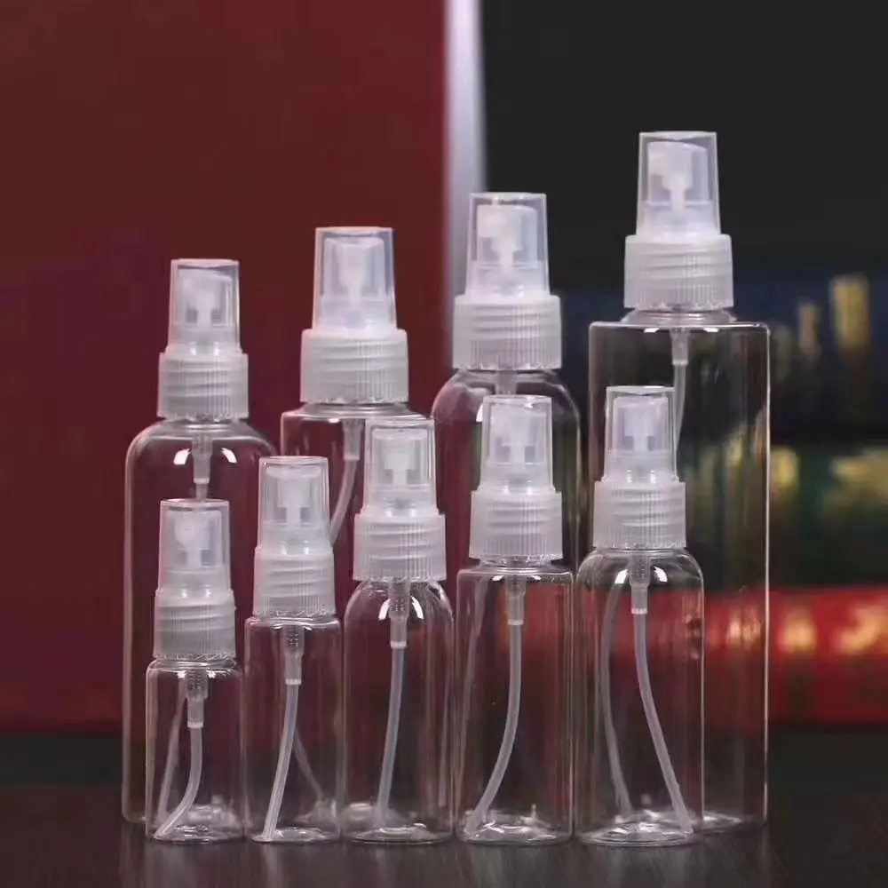 Empty transparent 1 oz 10ml 20ml 30ml 50ml 80ml 100ml 120ml  plastic spray bottles