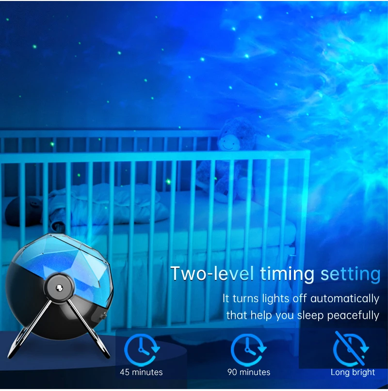 Creative Galaxy Night Light projection bedroom laser projection ambient light night light commemorating moon landing star proje