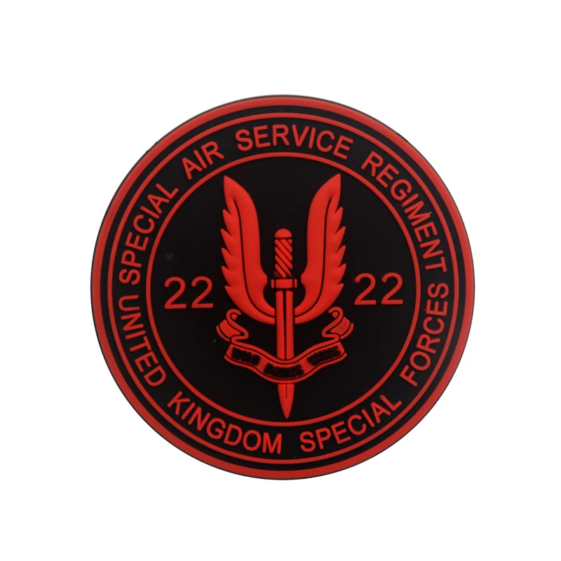 British Special Forces SAS PVC Patch Who Dares Wins BERET Air Service Regiment Patches Badges
